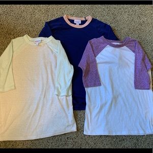 LuLaroe girls Sloan sz 8  lot of 3